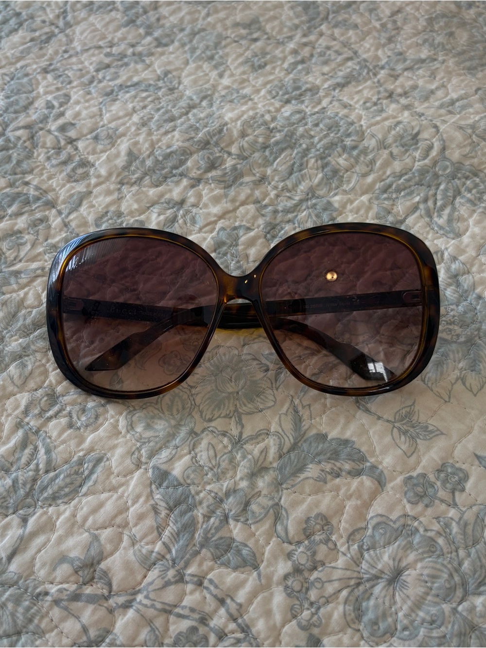 Gucci Oversized Tortoiseshell Sunglasses